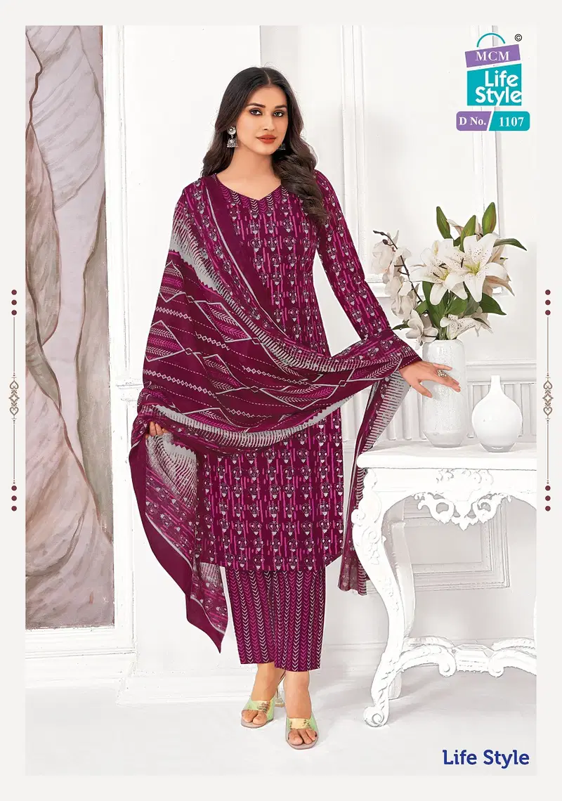 Mcm Lifestyle Vol 11 Printed Cotton Dress Material Wholesalers In Delhi